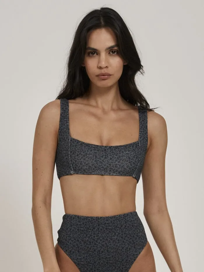 Womens Briar Parallel Bikini Top Petrol Thrills Swim