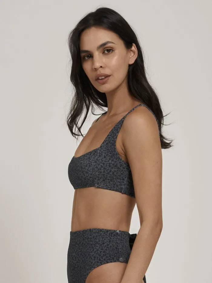 Womens Briar Parallel Bikini Top Petrol Thrills Swim