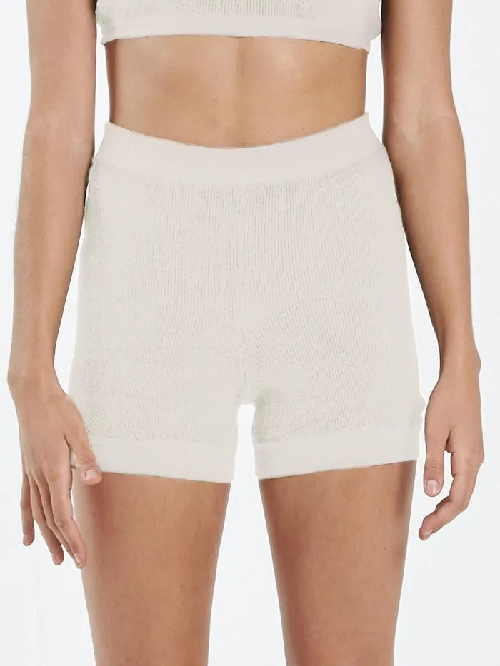 Womens Claire Knitted Short Unbleached Thrills Shorts
