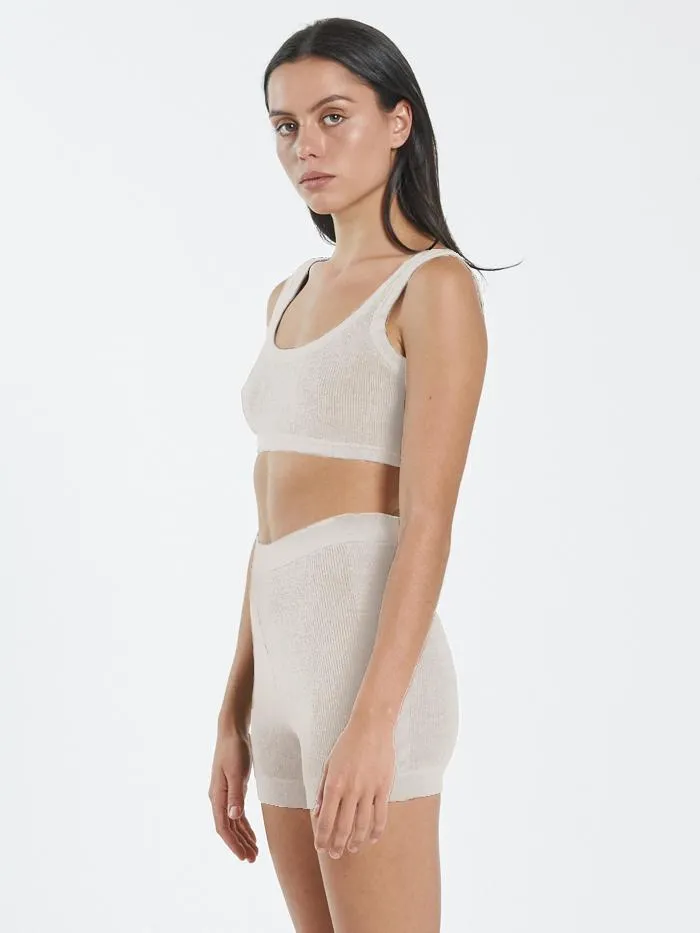 Womens Claire Knitted Short Unbleached Thrills Shorts