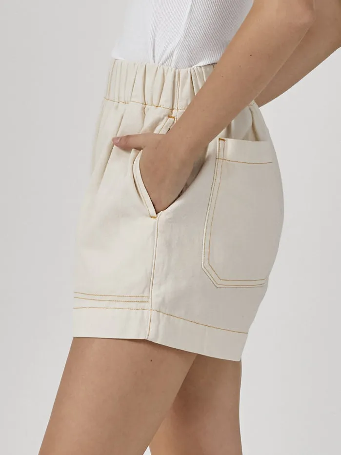 Womens Ease Utility Short Heritage White Citrus Thrills Shorts