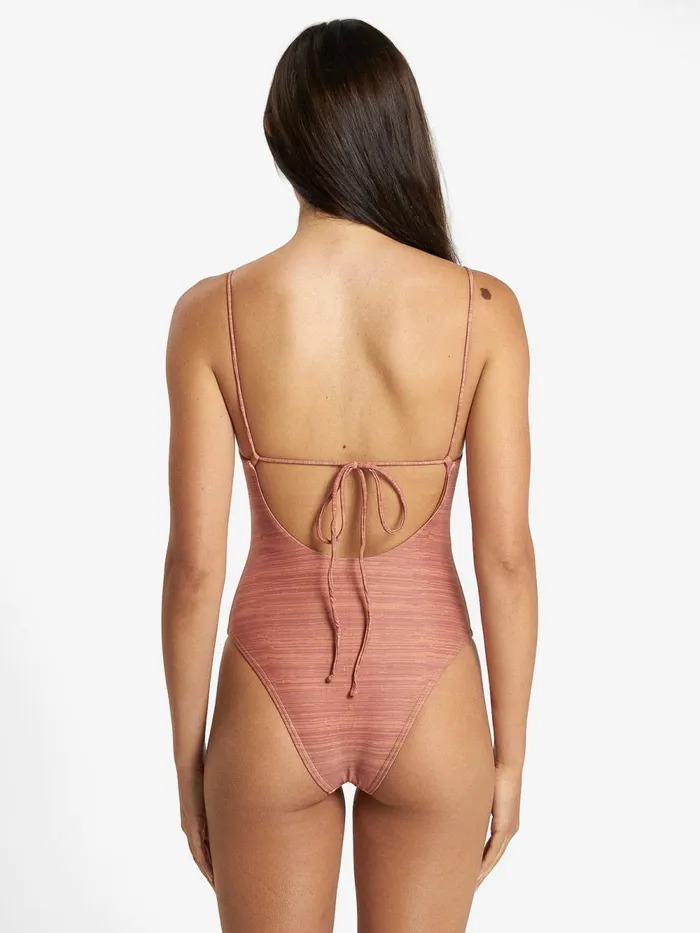 Womens Elixer Linear One Piece Sundown Thrills Swim