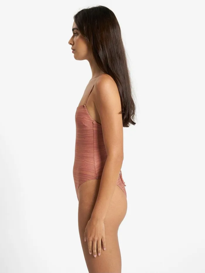 Womens Elixer Linear One Piece Sundown Thrills Swim