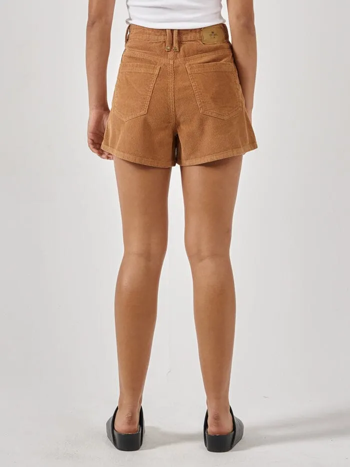 Womens Erica Cord Short Faded Tobacco Thrills Shorts