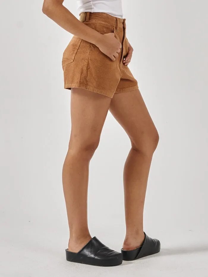 Womens Erica Cord Short Faded Tobacco Thrills Shorts