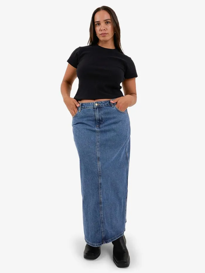 Womens Frankie Skirt Rinsed Blues Thrills Skirts