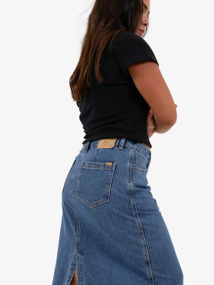 Womens Frankie Skirt Rinsed Blues Thrills Skirts