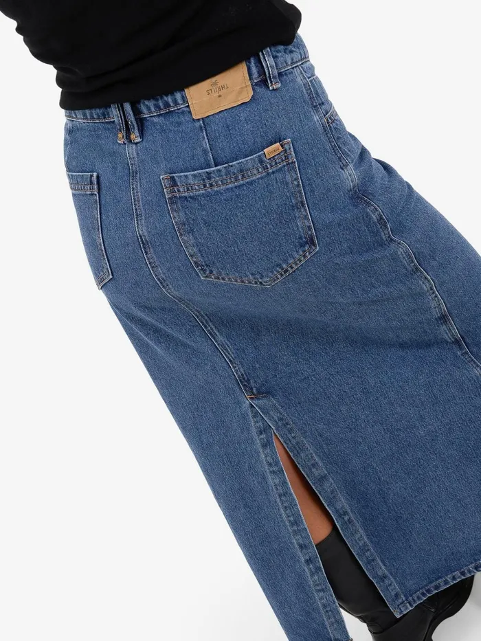 Womens Frankie Skirt Rinsed Blues Thrills Skirts