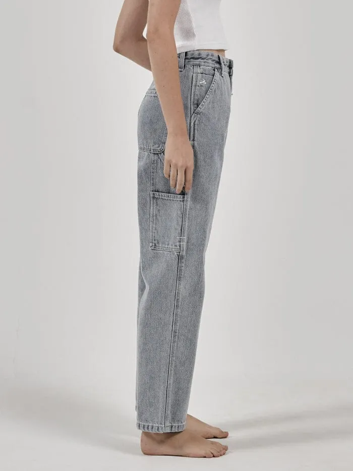 Womens Hard Yakka X Carpenter Pant Faded Rinse Indigo Thrills Pants
