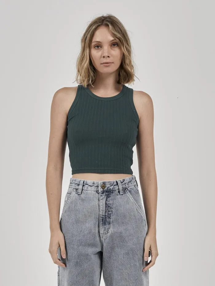 Womens Hard Yakka X Singlet Yakka Green Thrills Tops and Tees