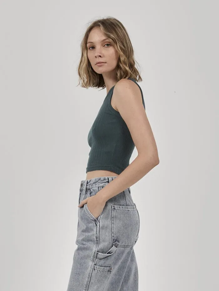 Womens Hard Yakka X Singlet Yakka Green Thrills Tops and Tees