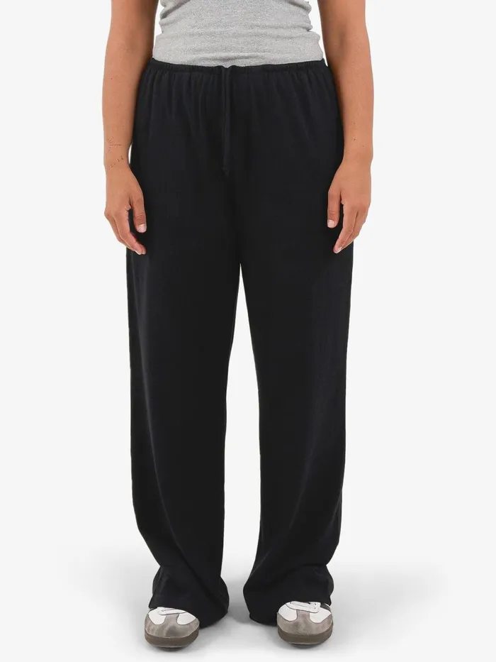 Womens Hemp Relax Pant Black Thrills Pants