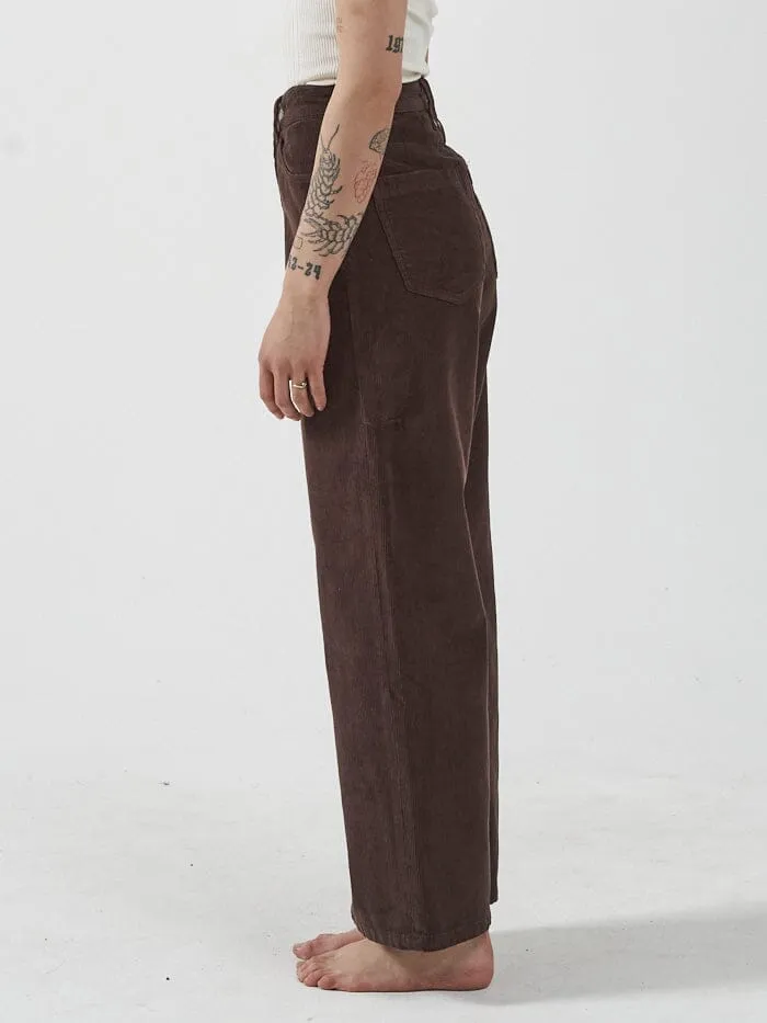 Womens Holly Cord Pant Postal Brown Thrills Pants