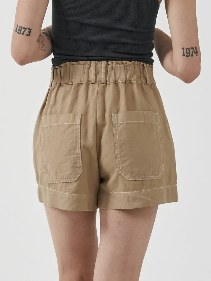 Womens Intuition Short Faded Khaki Thrills Denim Shorts
