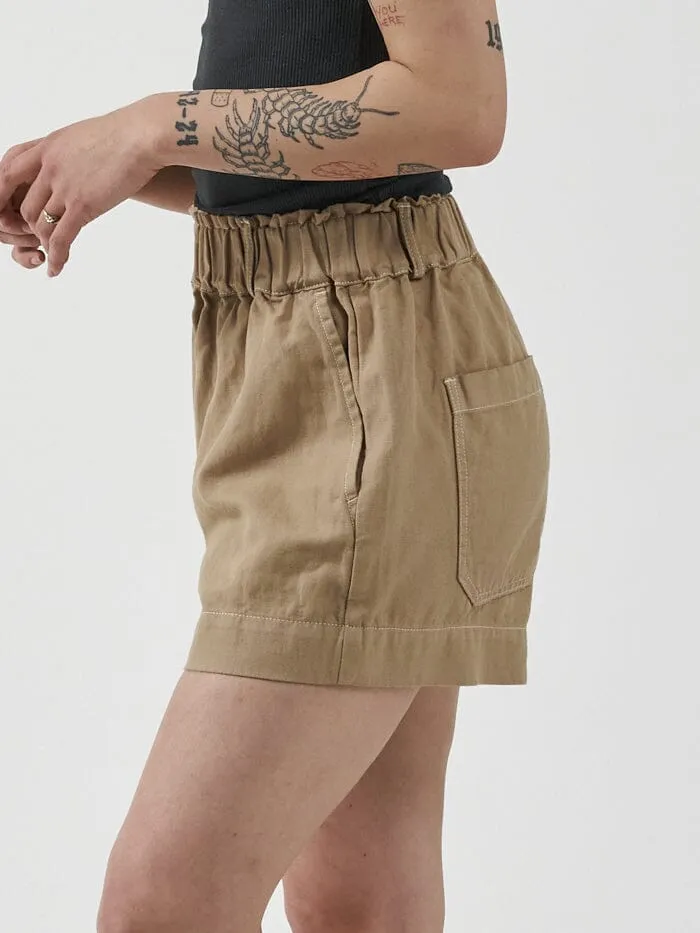 Womens Intuition Short Faded Khaki Thrills Denim Shorts