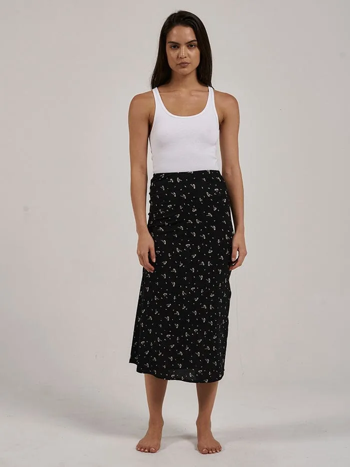 Womens Nightshade Bias Skirt Black Thrills Skirts