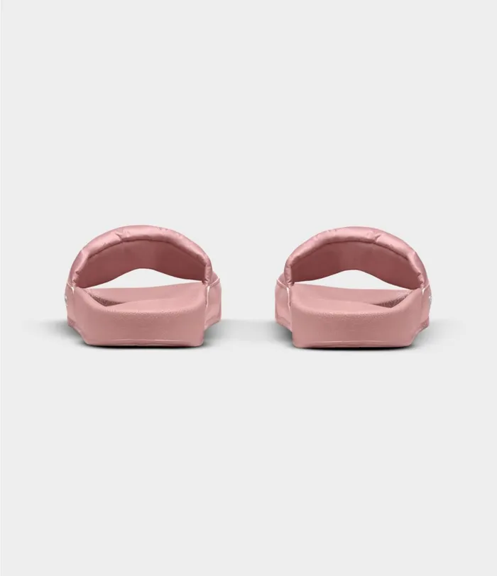 Womens Nuptse Slide Pink Claytnf White The North Face Sandals
