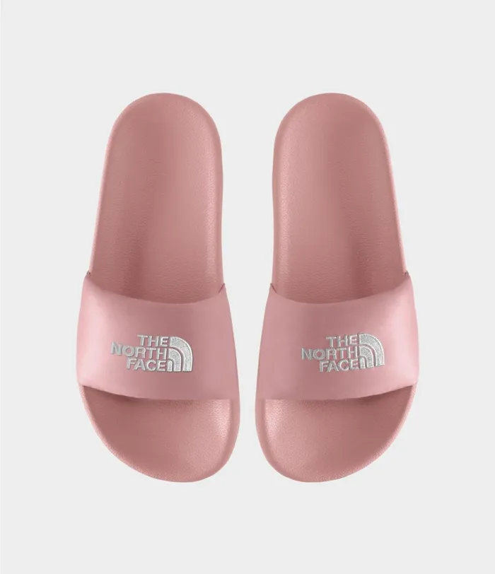 Womens Nuptse Slide Pink Claytnf White The North Face Sandals