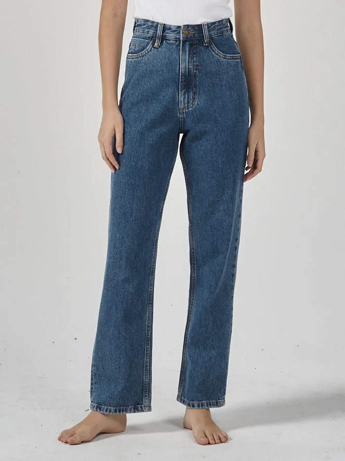 Womens Pulp Jean Highway Blue Thrills High Waisted Jeans