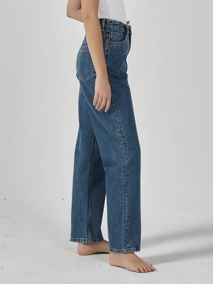 Womens Pulp Jean Highway Blue Thrills High Waisted Jeans