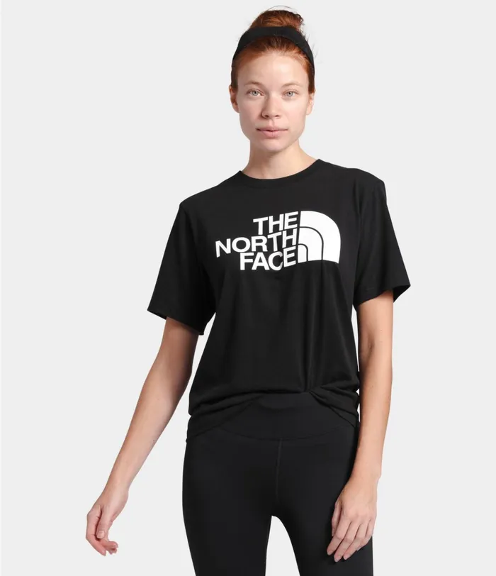 Womens Short Sleeve Half Dome Cotton Tee Tnf Black The North Face TShirts