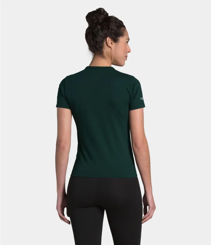 Womens SHORT SLEEVE HIMALAYAN BOTTLE SOURCE TEE Scarab Green The North Face TShirts