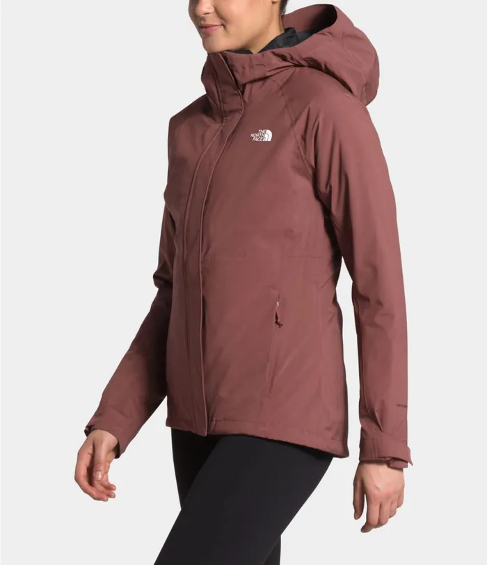 Womens ThermoBall Eco Triclimate Jacket Marron Purple The North Face Insulated and Down Jackets