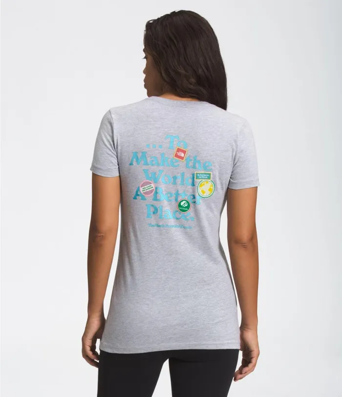 Womens TNF XGIRLSCOUTSSHORT SLEEVE TEE Athletic Heather The North Face Casual Tops Womens TNF XGIRLSCOUTSSHORT SLEEVE TEE Athletic Heather The North Face Casual Tops