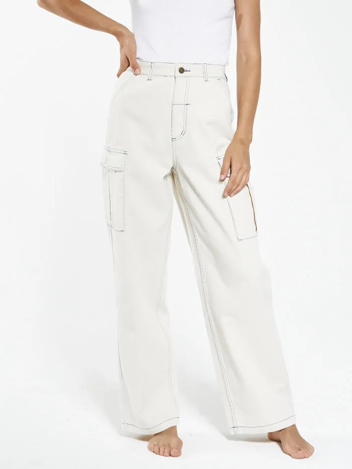 Womens Union Baggy Pant Tofu Cobalt Thrills Pants