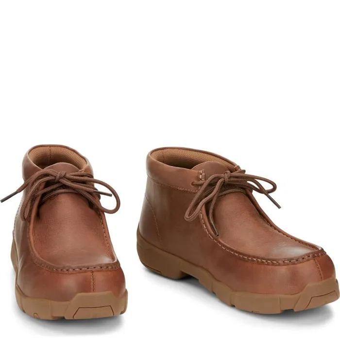 Work Men Justin Boots Cappie 4034 Alloy Toe Work Shoe Brown 040tan041