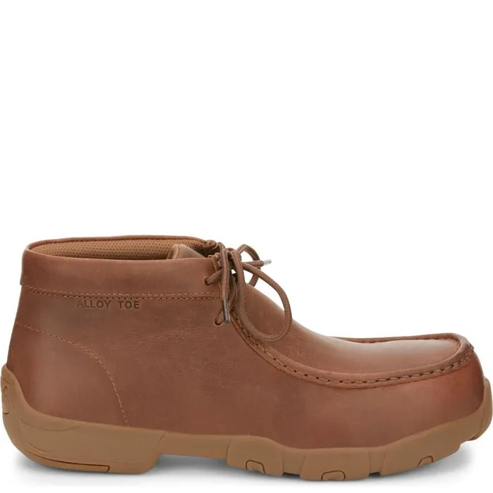 Work Men Justin Boots Cappie 4034 Alloy Toe Work Shoe Brown 040tan041