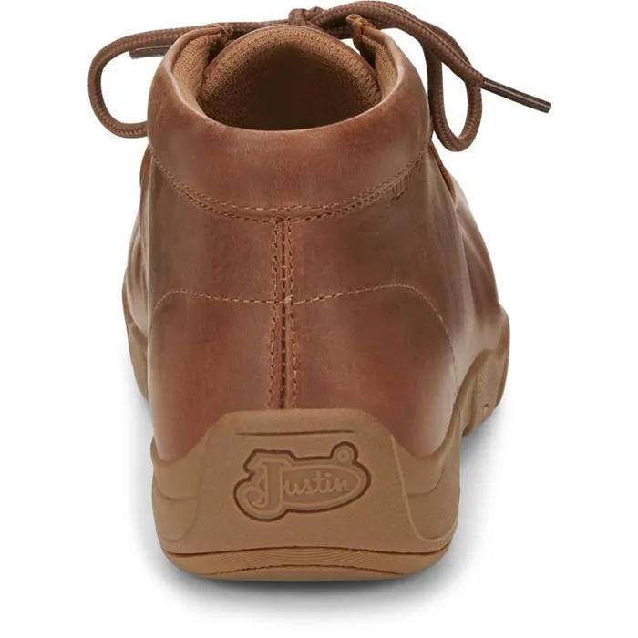 Work Men Justin Boots Cappie 4034 Alloy Toe Work Shoe Brown 040tan041