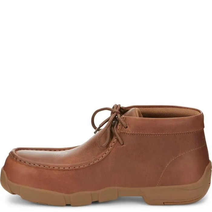Work Men Justin Boots Cappie 4034 Alloy Toe Work Shoe Brown 040tan041
