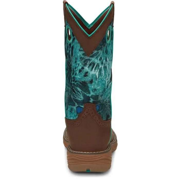 Work Women Justin Boots Rush 11034 Waterproof Work Boot Brown