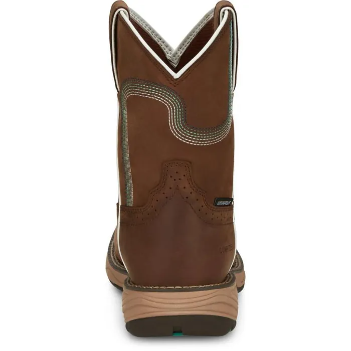 Work Women Justin Boots Rush 8034 Composite Toe Waterproof Work Boot Pine Chocolate 040brown041