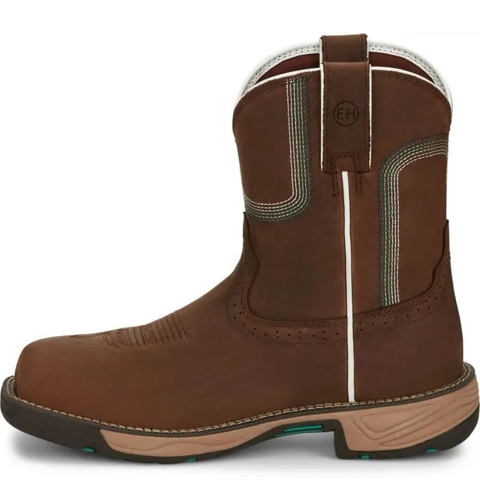 Work Women Justin Boots Rush 8034 Composite Toe Waterproof Work Boot Pine Chocolate 040brown041