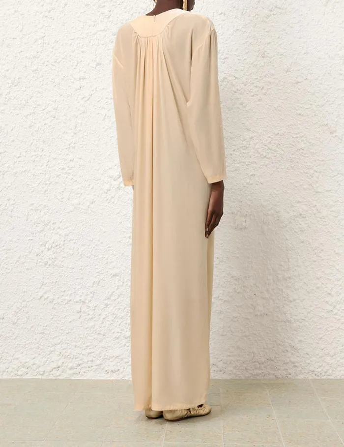 Zimmermann Clothing Harmony Velvet Dress Cream 8211 Women