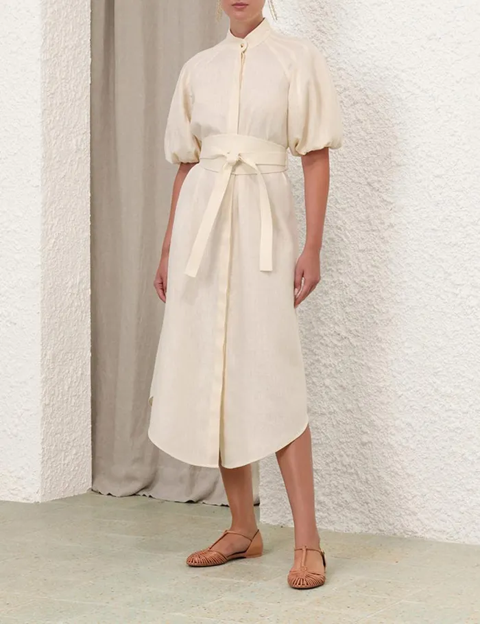 Zimmermann Clothing Kaftan Midi Cream 8211 Women