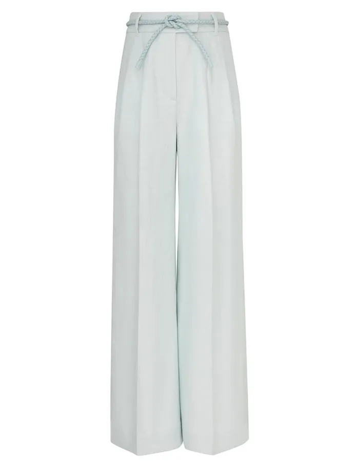 Zimmermann Clothing Natura Linen Wide Leg Pant Mint 8211 Women