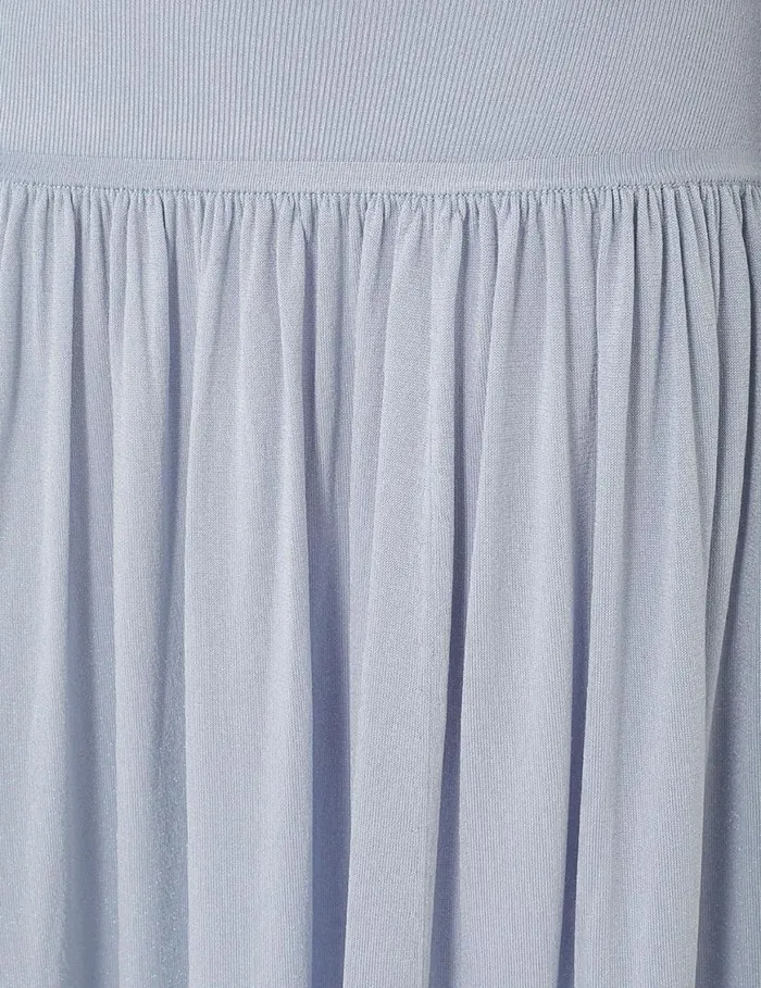 Zimmermann Clothing Natura Metallic Midi Skirt Blue 8211 Women