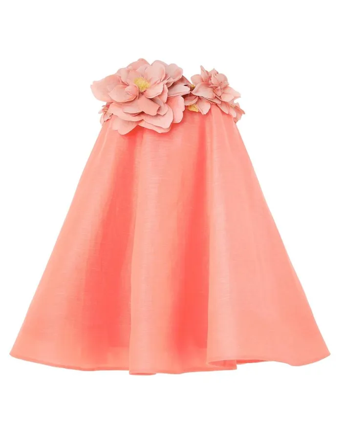 Zimmermann Clothing Natura Strapless Mini Coral 8211 Women