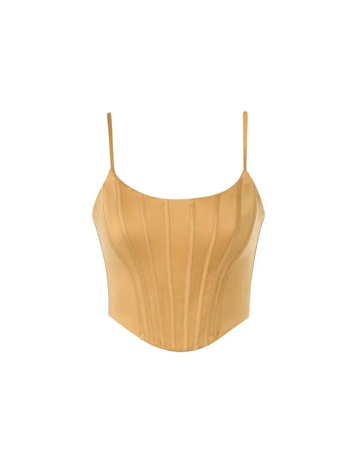 Zimmermann Clothing Silk Corset Top Honey 8211 Women