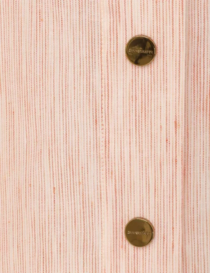 Zimmermann Clothing Tranquillity Stripe Shirt Redorange 8211 Women