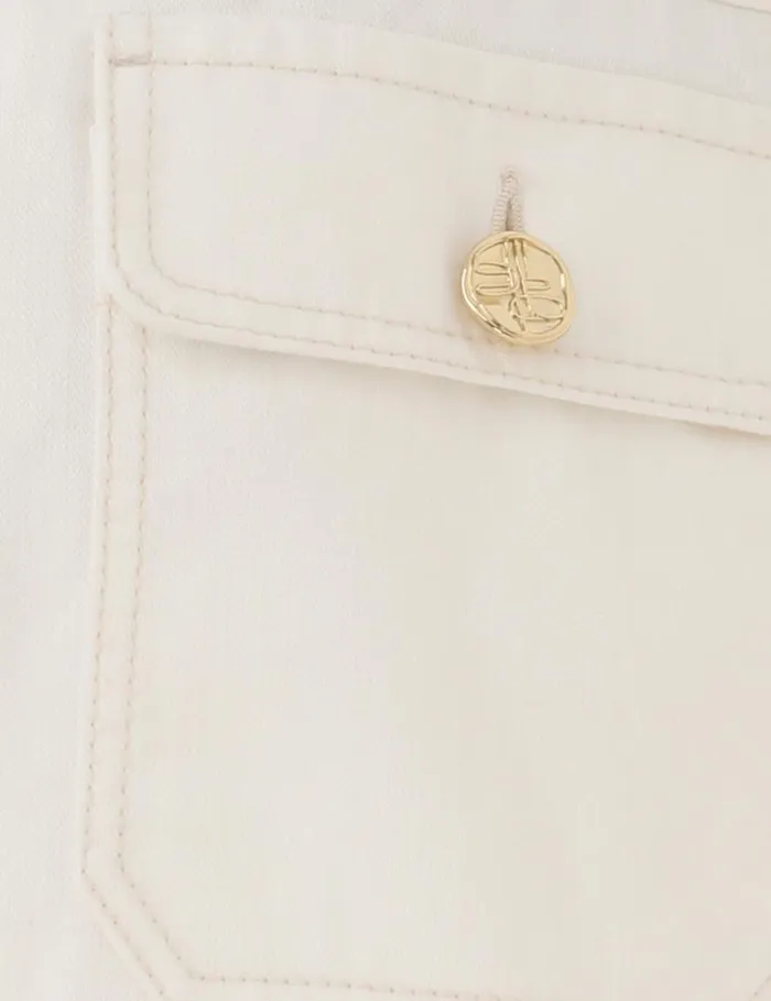 Zimmermann Denim Matchmaker Boxy Denim Jacket Milk 8211 Women