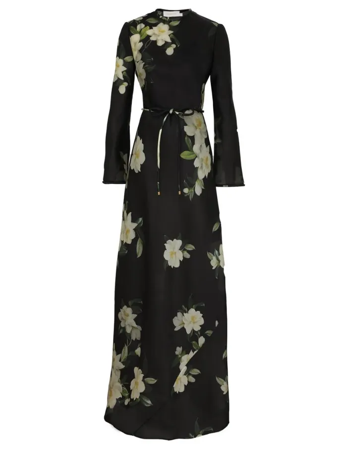 Zimmermann Dresses Harmony Bias Slip Dress Black Magnolia 8211 Women