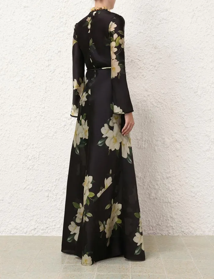Zimmermann Dresses Harmony Bias Slip Dress Black Magnolia 8211 Women