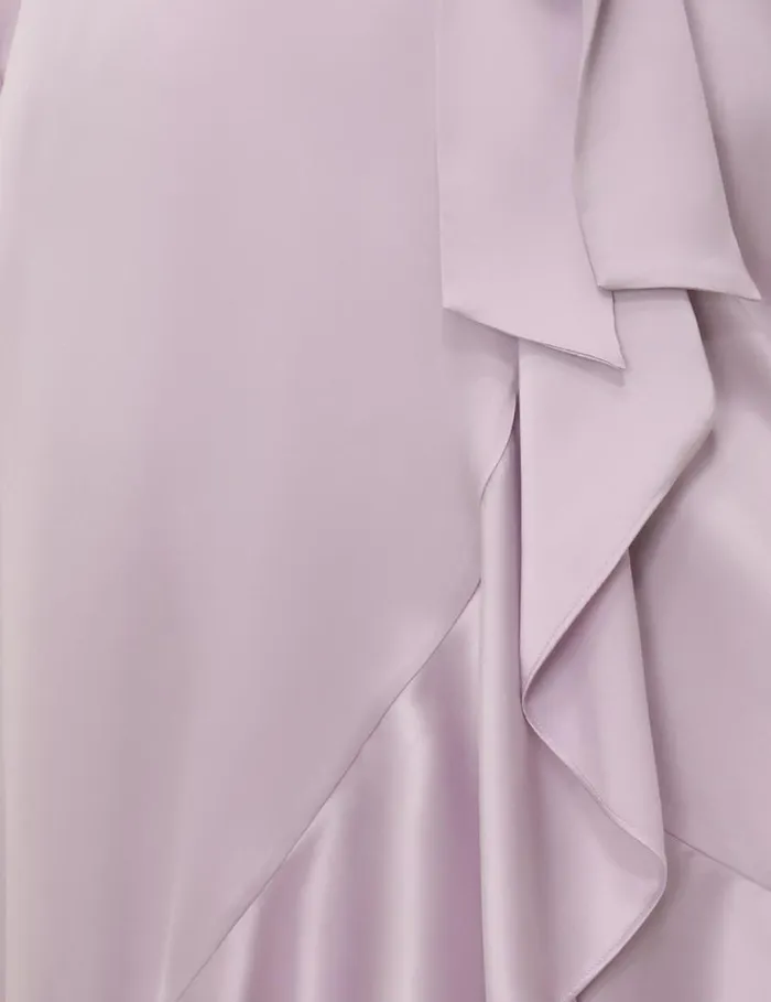 Zimmermann Dresses Silk Wrap Midi Dress Light Lavender 8211 Women