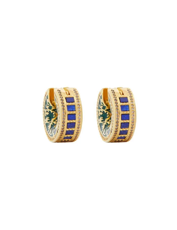 Zimmermann Earrings Zimmemorabilia Stone Hoops Goldmulti 8211 Women