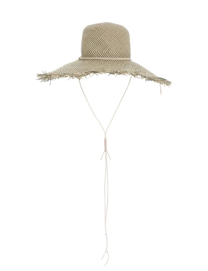 Zimmermann Hats Herringbone Wide Brim Hat Olive 8211 Women