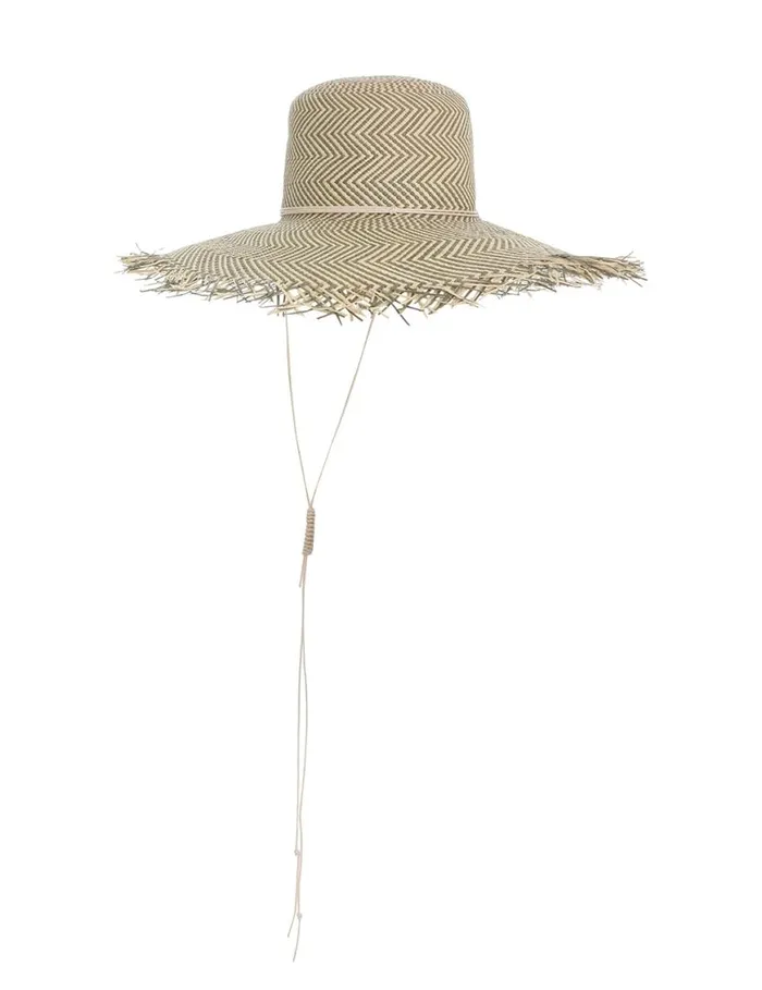 Zimmermann Hats Herringbone Wide Brim Hat Olive 8211 Women